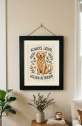 Dog Silhouette Nature Wooden Wall Art