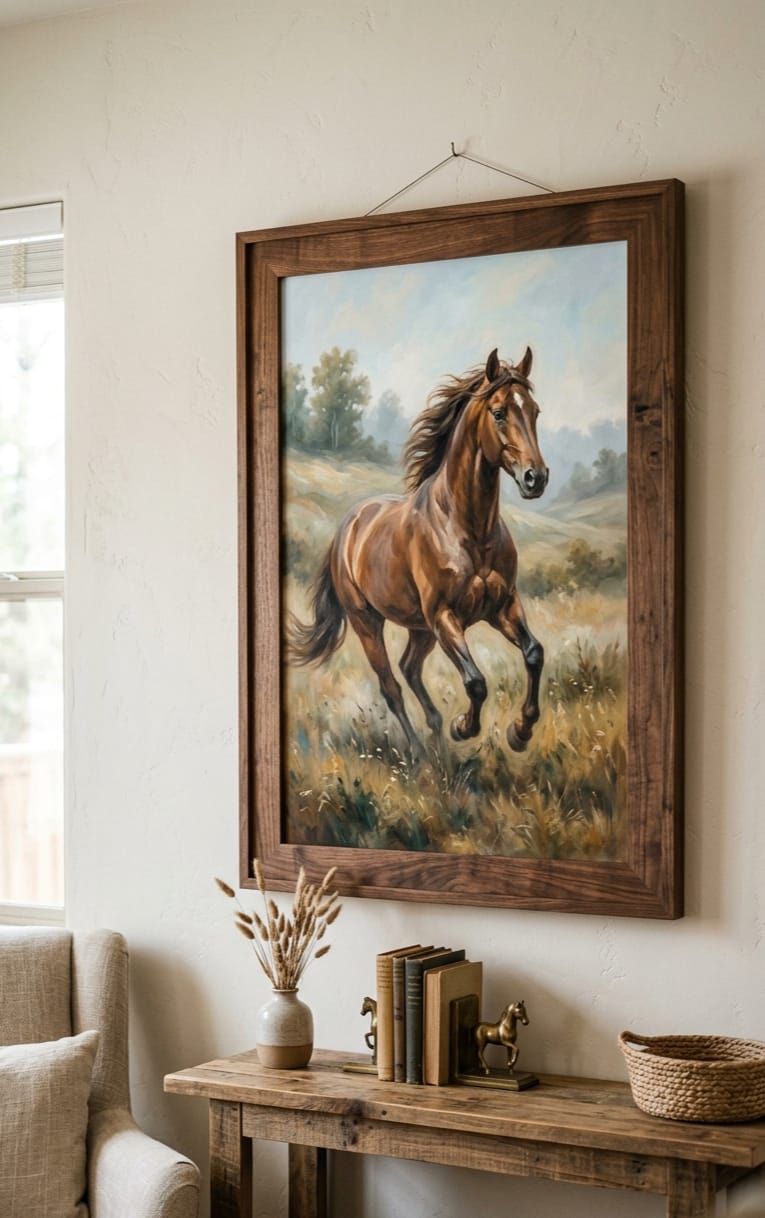 Majestic Running Horse wall Art
